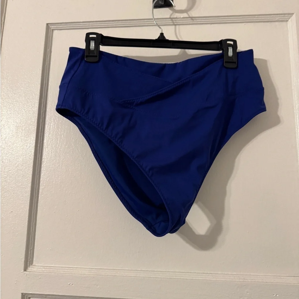 Fabletics High-Waisted Crossover Shaping Swim Bottom XL NWT